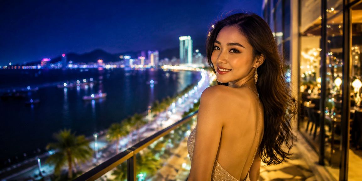 Khung cảnh bãi biển Nha Trang với người tham gia hoạt động giải trí lành mạnh ngoài trời